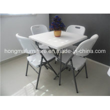 Outdoor Square Plastic Folding Table for Picnic Use